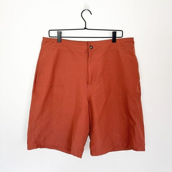 Horny Toad Toad & Co Men’s Rust Colored Flat Front Hybrid Board Shorts - Picture 1 of 7